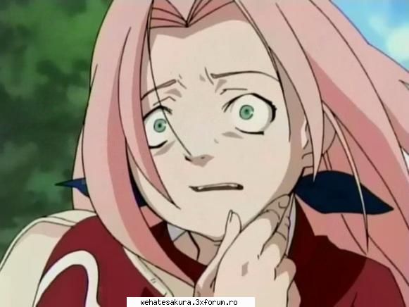Poze urate cu Sakura din anime - si aici e speriata de bombe - Sakura este urata?